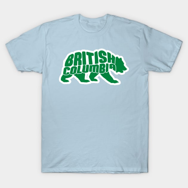 British Columbia - Bear T-Shirt by downformytown